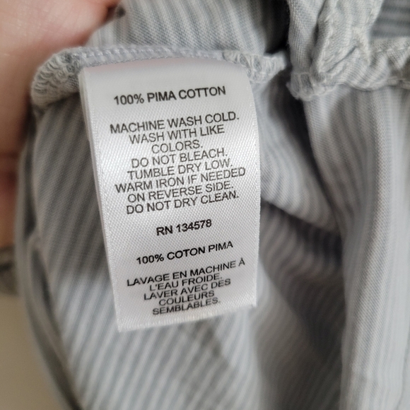 Vineyard Vines Men's Men's Gray Striped Island Polo Size Small - Picture 7 of 7